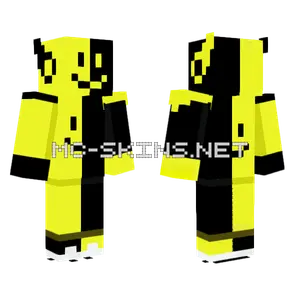 Retro Youtuber Black Yellow Minecraft skin