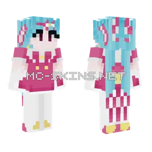 Retry Now Miku Minecraft skin