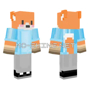 Revamped Fox Boy Minecraft skin