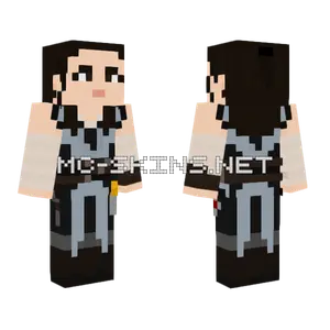 Rey Jedi Training Minecraft skin