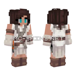Rey Skywalker Lightsaber Minecraft skin