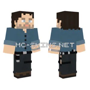 Rick Grimes Minecraft skin