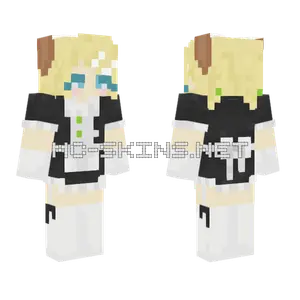 Rin Kagamine Maid Dress Minecraft skin