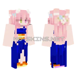 Rin Vestido Azuil Minecraft skin
