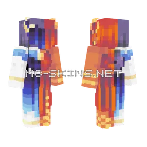 Rising Sun and Moon Collab Minecraft skin