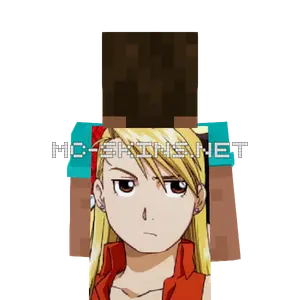 Riza Hawkeye cape, outside and lining