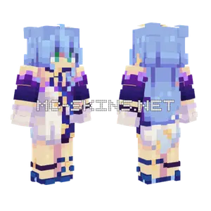 Robin Blue Hair Minecraft skin