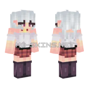 Roblox Avatar White Hair Minecraft skin