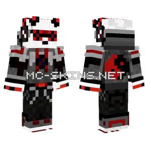 Robo Red Panda Minecraft skin