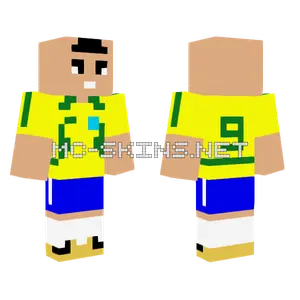 Ronaldo Fenomeno Footballer Minecraft skin