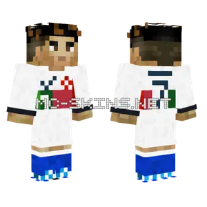 Ronaldo Portugal Qatar 2022 Away Minecraft skin