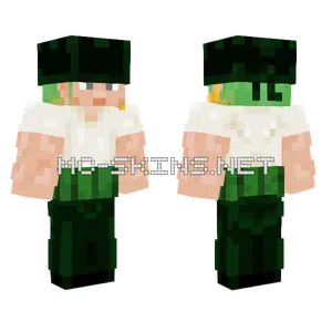Roronoa Zoro Pre Timeskip Minecraft skin
