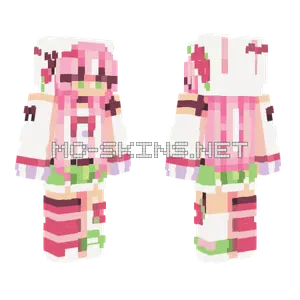 Rose Bunny Girl Minecraft skin