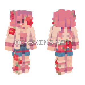 Rose Fields Girl Minecraft skin