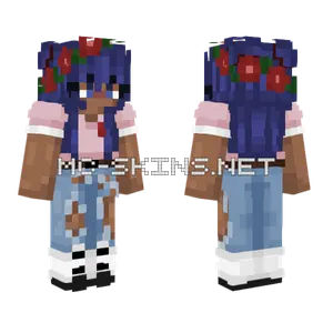 Rose Girl Remake Minecraft skin