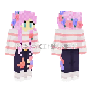 Rose Plum Girl Minecraft skin