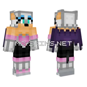 Rouge The Bat Minecraft skin