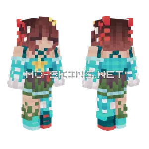 Rowan Aqua Apples Mayhem Minecraft skin