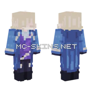 Royal Blue Wizard Minecraft skin