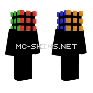 Rubix Cube Head Minecraft skin