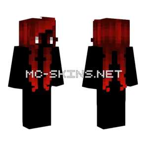 Ruby Red Fade Hair Pigtails Minecraft skin