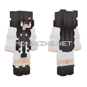 Ruby Red Girl Minecraft skin