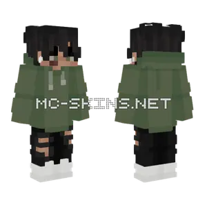 Runaway Green Hoodie Minecraft skin