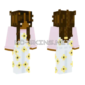 Running Through Sunflowers 2 Minecraft skin