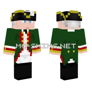 Russian Officer 7 Years War Minecraft skin