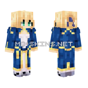 Saber Artoria Pendragon Minecraft skin