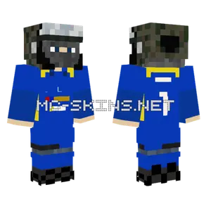 Safas Blue Outfit Minecraft skin