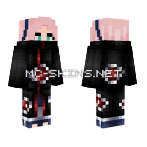 Sakura Akatsuki Minecraft skin