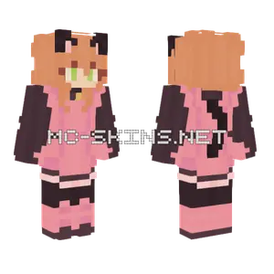 Sakura Cat RCE Minecraft skin