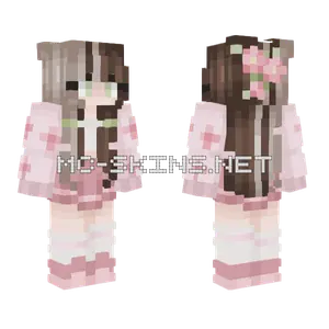 Sakura Dreams Girl Minecraft skin