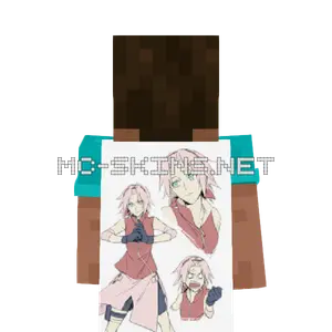 Sakura Haruno Angry cape, outside and lining