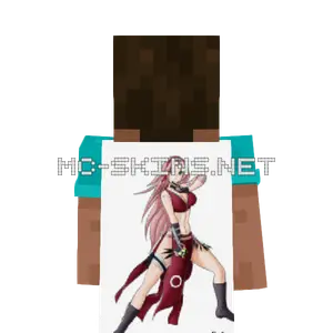 Sakura Haruno Ninja cape, outside and lining