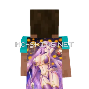 Sakura Matou Halloween cape, outside and lining