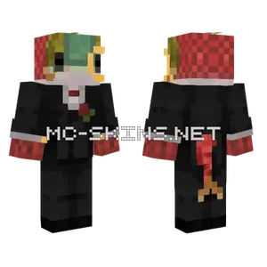 Salmon Tux With Tail Minecraft skin