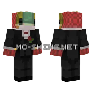 Salmon Tuxedo Minecraft skin