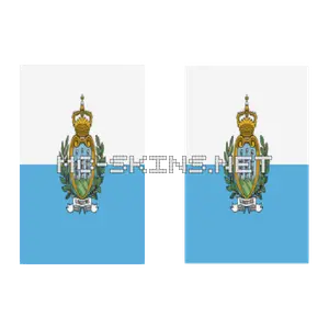 San Marino Flag cape, outside and lining