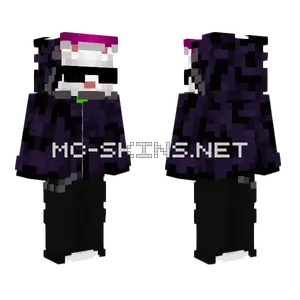Sanconejo Con Buso Violeta Y Minecraft skin