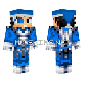 Santageta Azul Blue Minecraft skin