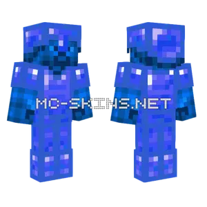 Sapphire Steve With Sapphire Armor Minecraft skin