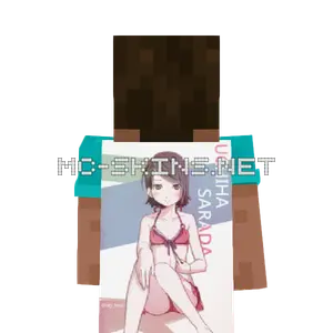 Sarada Uchiha Bikini cape, outside and lining