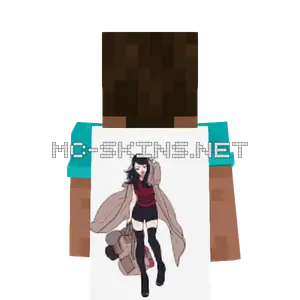Sarada Uchiha Ninja cape, outside and lining
