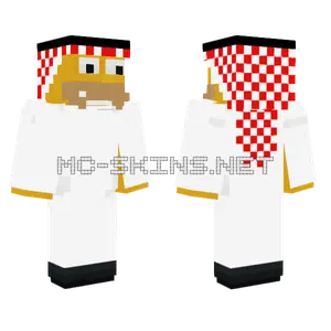 Saudi Homer Red Minecraft skin