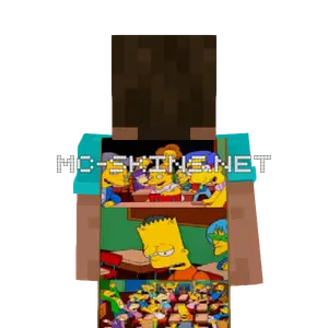 say the line bart! simpsons cape, outside and lining