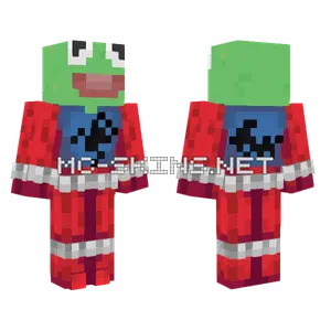 Scarlet Spider Kermit Bicep Version Minecraft skin