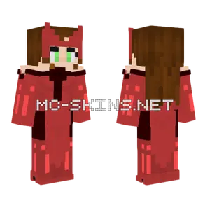 Scarlet Witch Hellfire Gala Minecraft skin