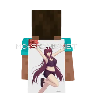 Scathach Cheerleader cape, outside and lining